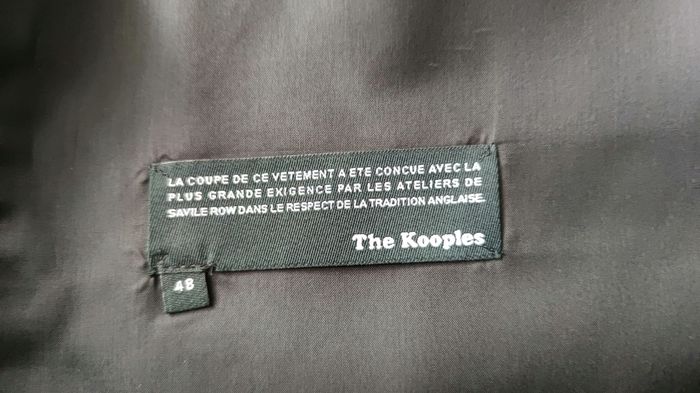 Veste gilet de costume top noir surchermise homme The Kooples taille 48 - photo numéro 5