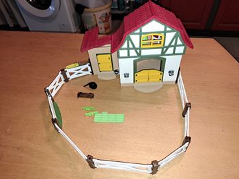 Playmobil country ferme et jury shleich