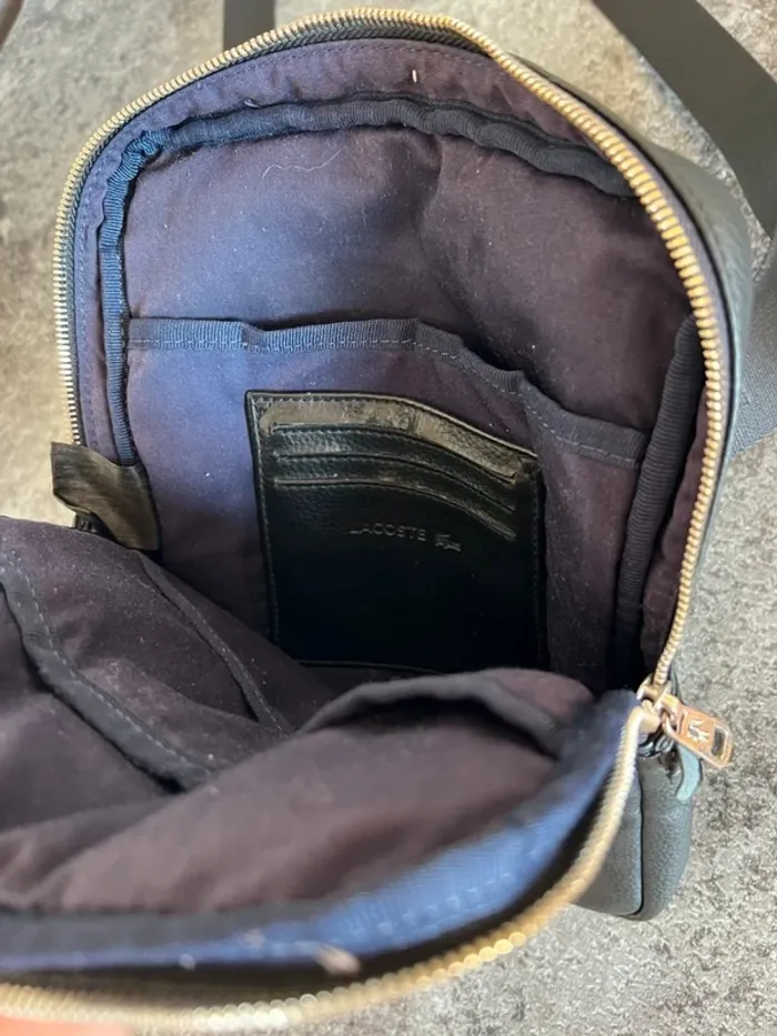 Sacoche bandoulière noire homme Lacoste Bolso bandolera hombre Borsa tracolla uomo Herren - photo numéro 5