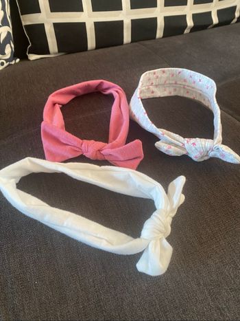 Lot de 3 bandeaux bébé fille
