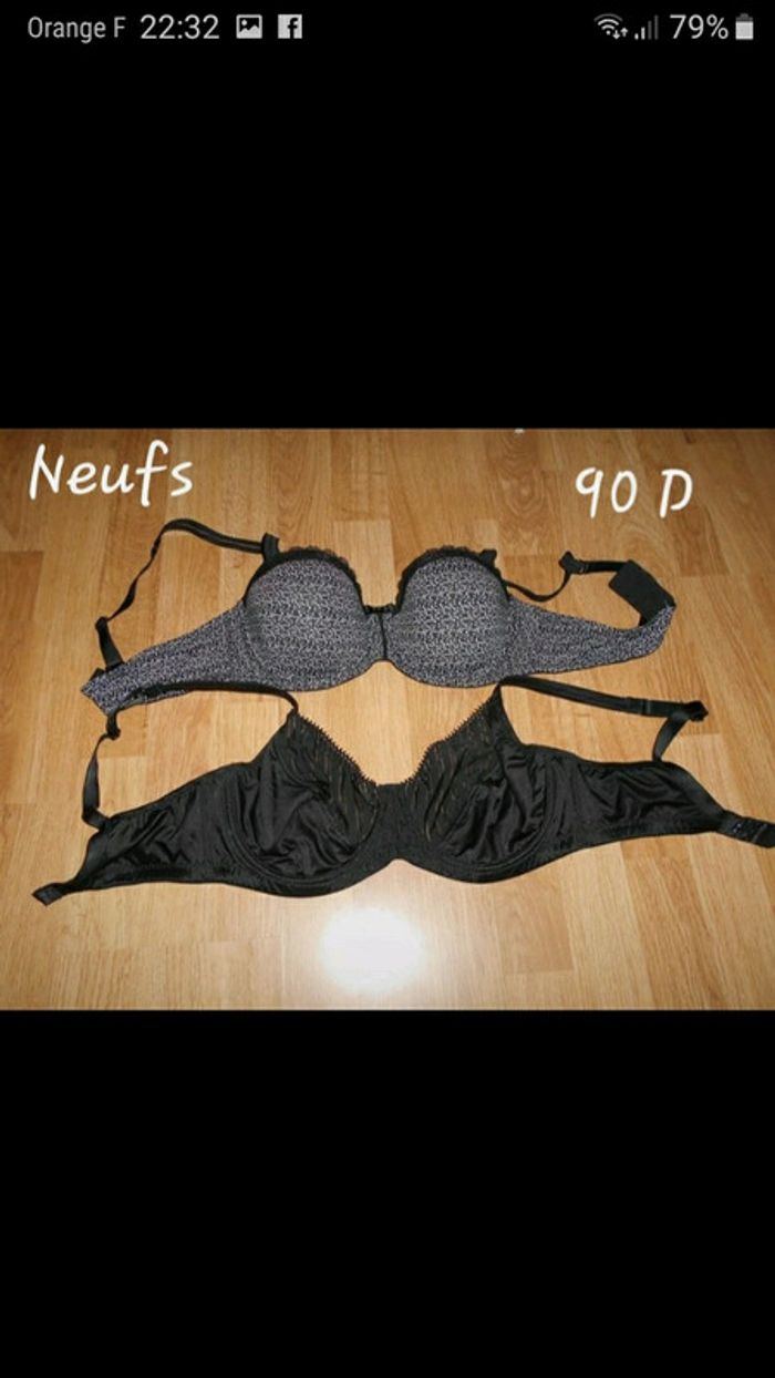 Lot 2 soutiens george 90D neuf valeur 50€