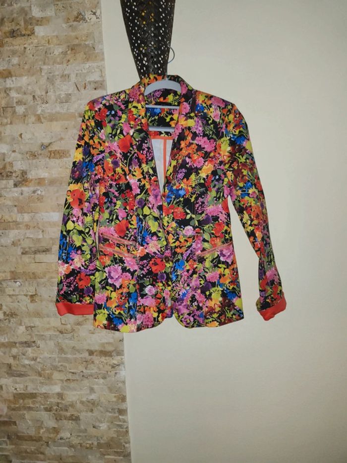 Veste fleurie multicolore Manigance taille 38