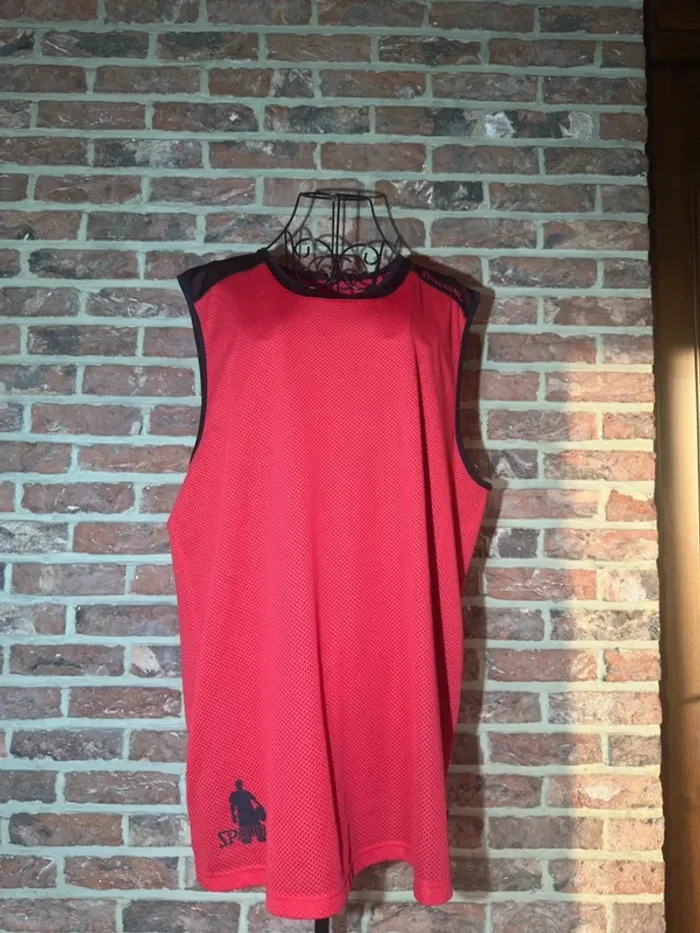 Maillot basketball réversible noir et rouge Spalding Taille XL/42 - photo numéro 2