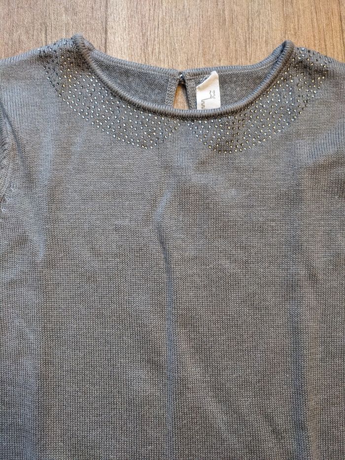 Robe 4 ans bi matière et strass - photo numéro 2