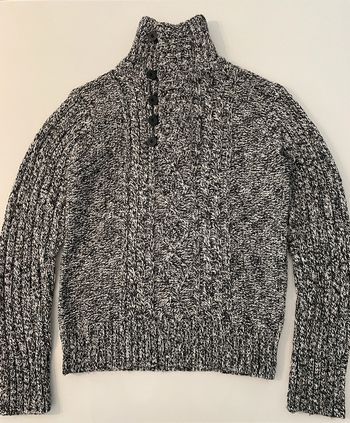Pull gris à grosses mailles pour homme, marque Jules