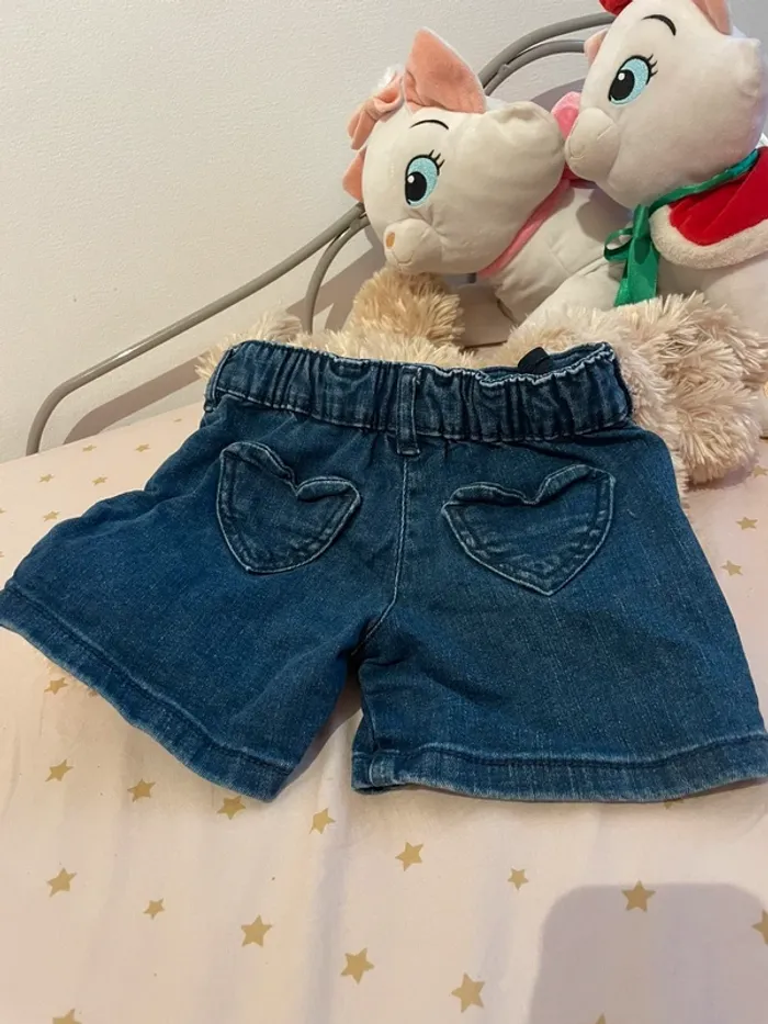 Short en jean - sergent major - poche cœur - T3ans - photo numéro 2