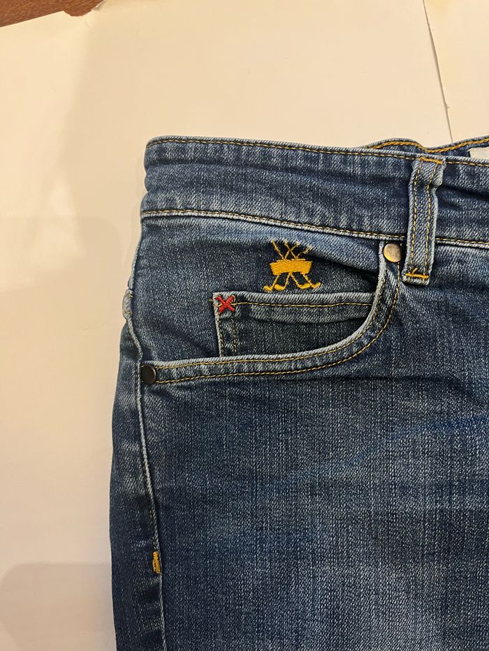 Jean bleu foncé coupe ajustée charles le golf taille 38 - photo numéro 4