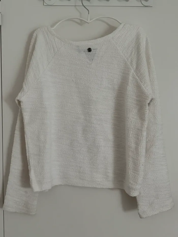 Pull IKKS 12 ans blanc - photo numéro 5