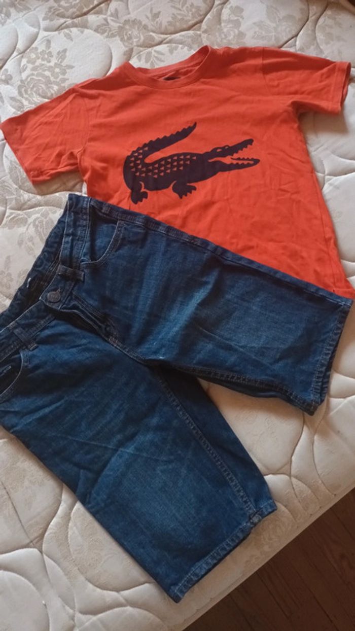 Lot jean + tee shirt