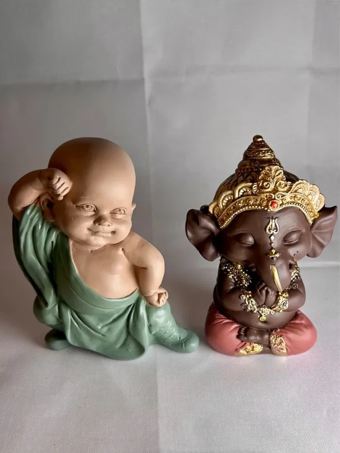 Lot Zen’Light – 2 Statuettes Zen