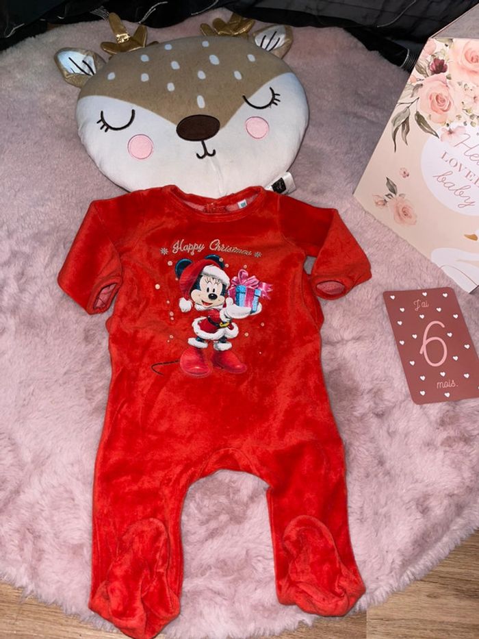 Lot de 2 pyjama velours 6mois - photo numéro 2