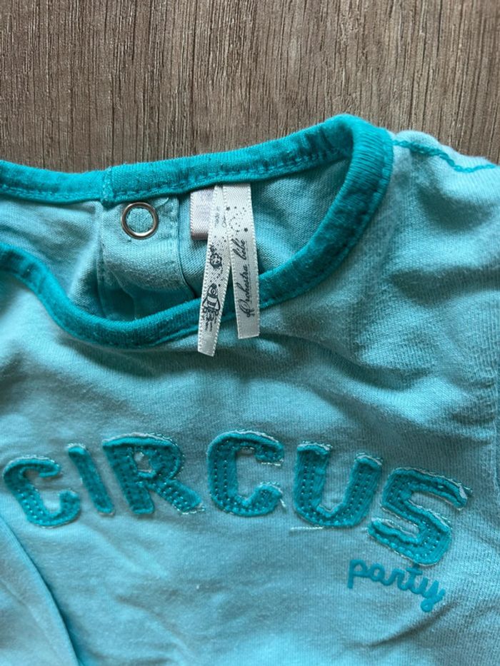 Ensemble salopette t-shirt manches longues 12 mois - photo numéro 8