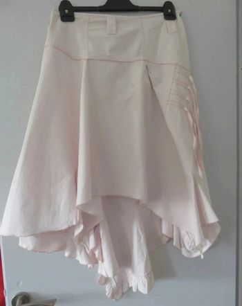 Jupe Promod rose asymétrique taille 40