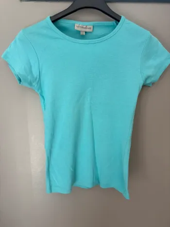 Tee shirt fille turquoise 12 ans