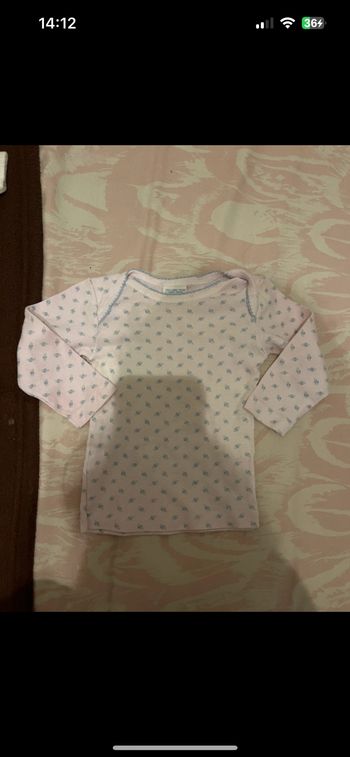 Tee-shirt manches longues bébé fille 6 mois