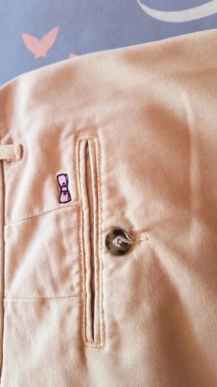 Pantalon  vintage  beige Eden park - photo numéro 5