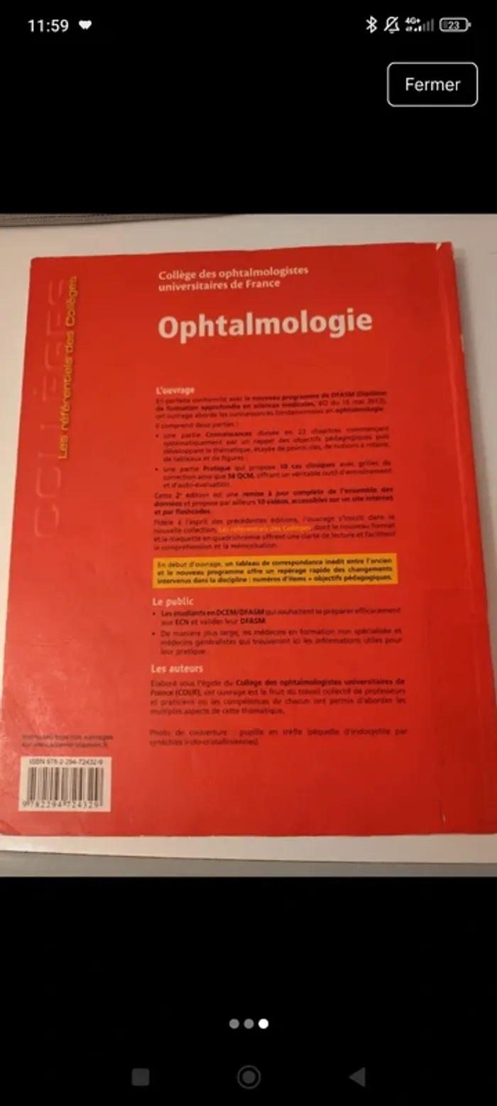 Référentiel de l'étudiant en médecine - Ophtalmologie (2e édition) - photo numéro 3