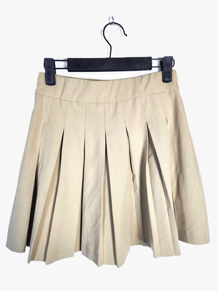 Jupe Plissée Stradivarius Beige - Taille XS - photo numéro 3