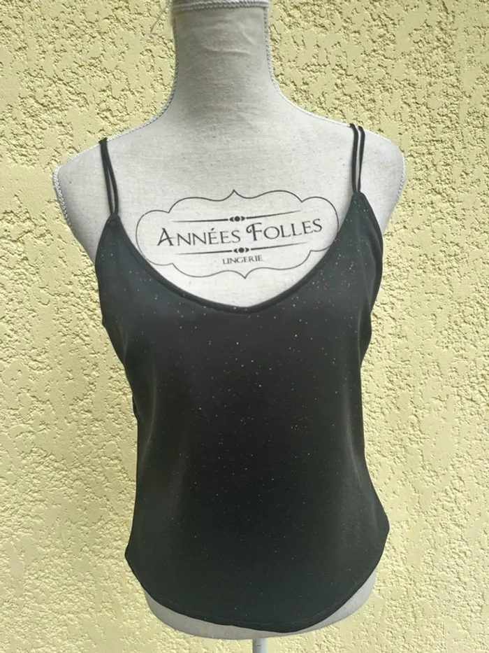 Top noir à paillettes - Naf Naf 🖤