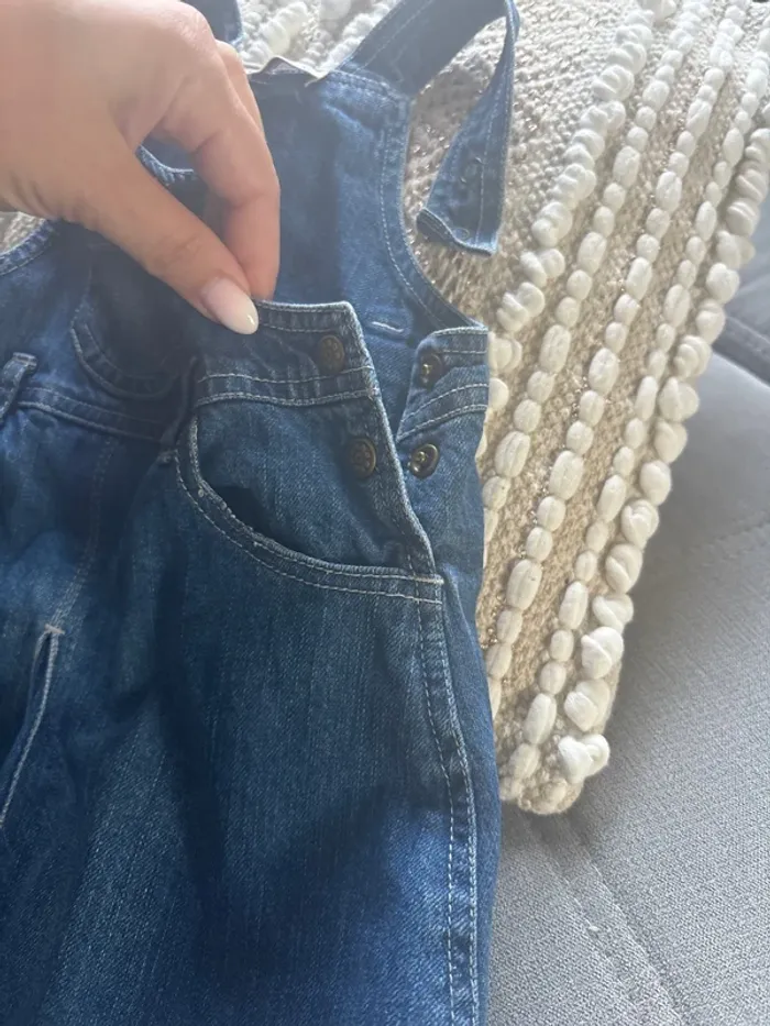 Robe en jean grain de blé 12 mois - photo numéro 4