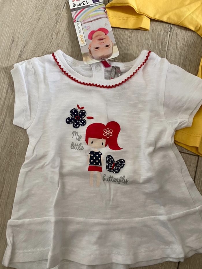 Lot 2 tee shirt 12 mois - photo numéro 2