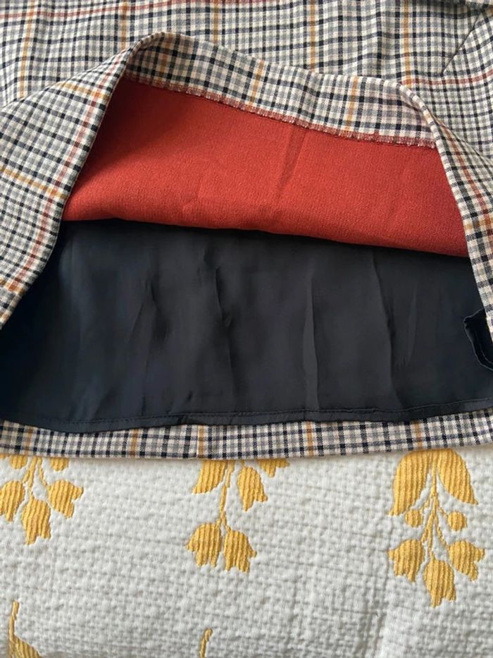 Jupe moutarde Mango longueur 41 cm taille 38 avec ceinture neuf - photo numéro 4