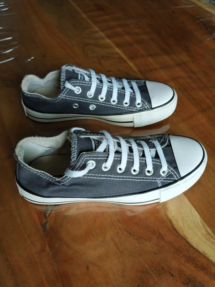 Baskets Converse grises t. 36 - photo numéro 4