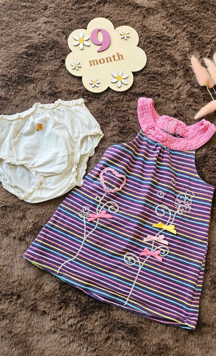 Robe été 9 mois avec cache couche - photo numéro 2