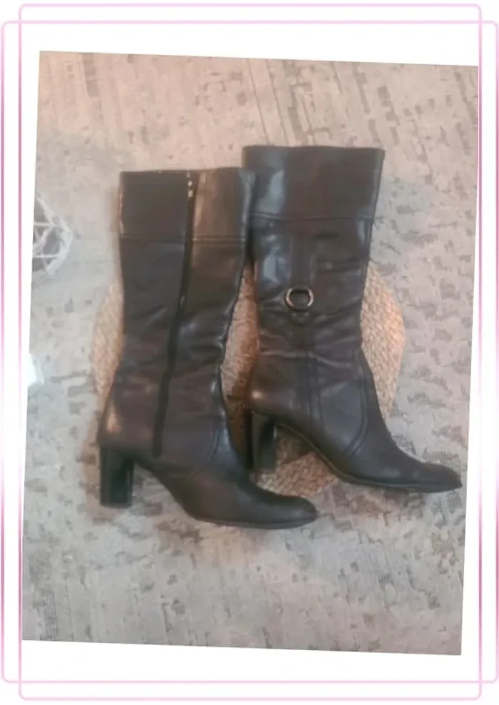 Bottes noires T38 – occasion - photo numéro 4