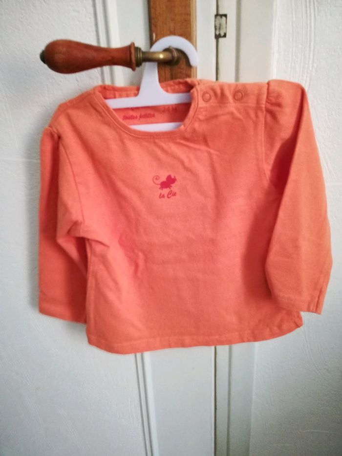 T shirt orange neuf la compagnie des petits