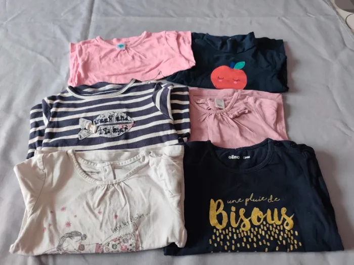 Lot t-shirts 23/24 mois