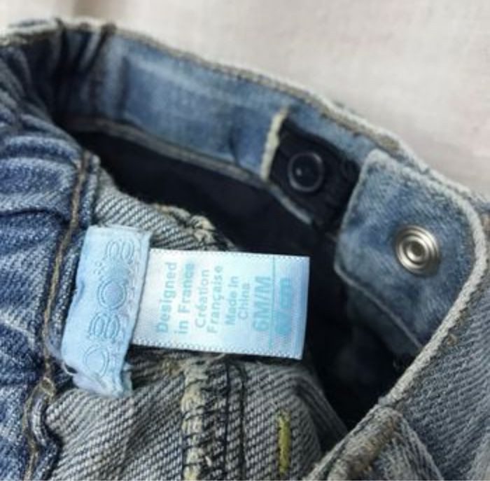 Short cargo en jeans 6 mois Obaibi - photo numéro 4