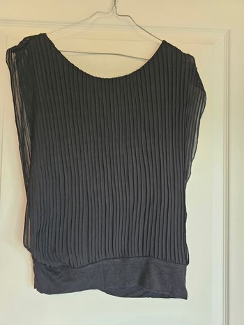Top blouse manche courte
