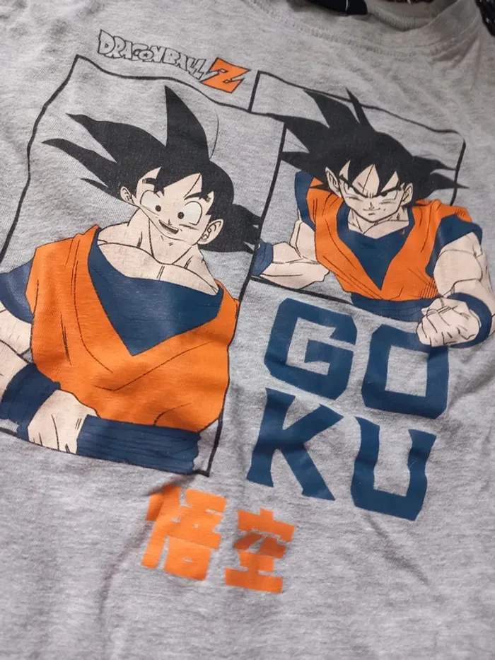 T-shirt Dragon Ball Z Goku – 10 ans – Gris - photo numéro 2