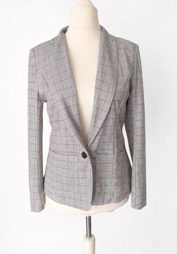 Blazer femme M CHICME veste chic à carreaux très bon état