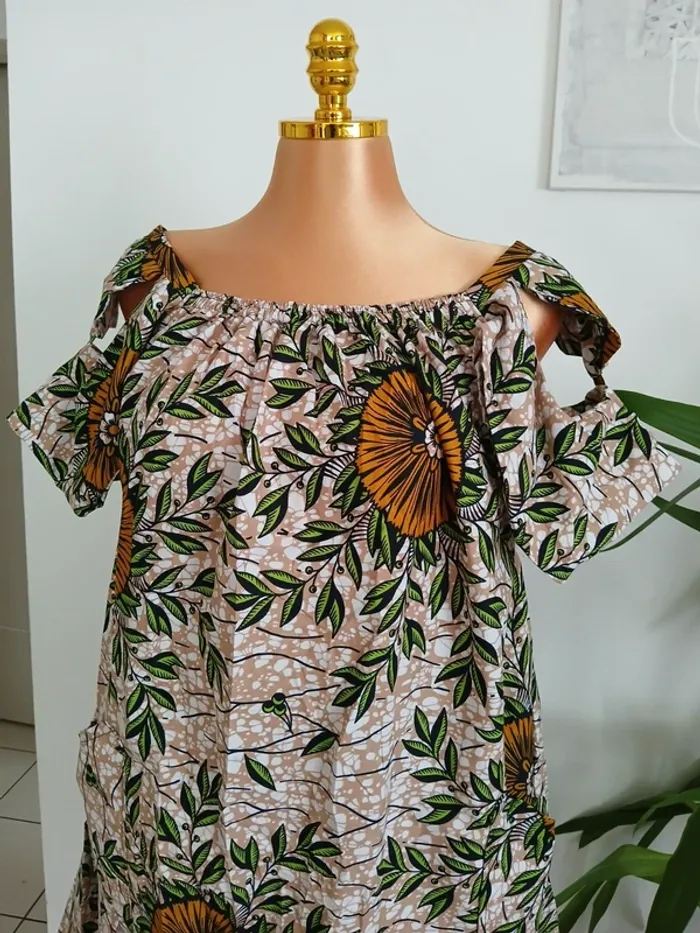 Robe Courte d'été à motifs Taille L🌿💝 - photo numéro 3