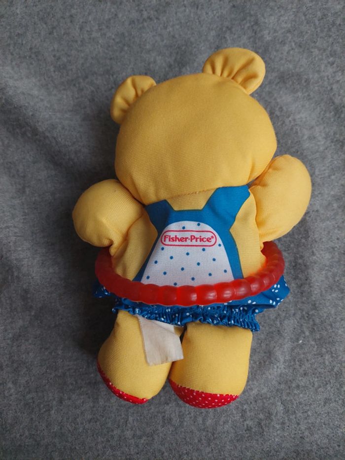Fisher-price - doudou ourson Hochet vintage - photo numéro 2