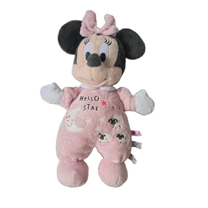 Doudou Souris Minnie rose Hello star luminescent DISNEY