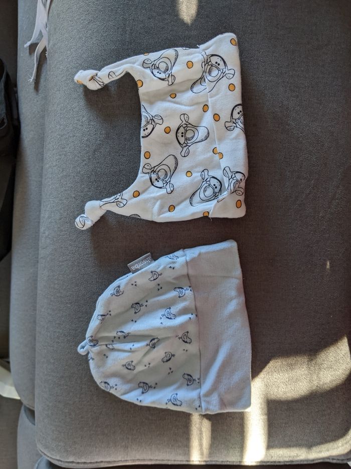Lot bonnets naissance - photo numéro 2