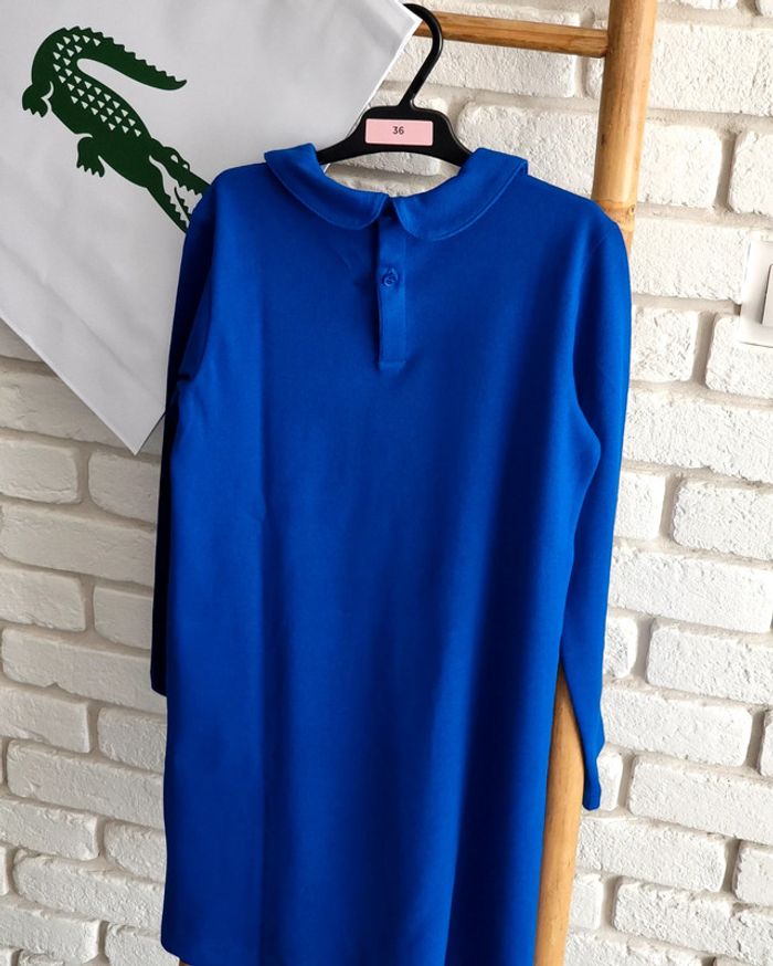 Robe Lacoste col Claudine bleu taille 10 ans - photo numéro 11