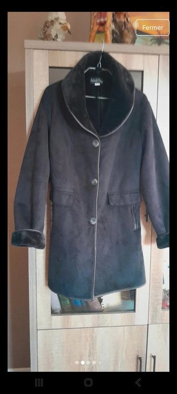 Manteau fausse fourrure
