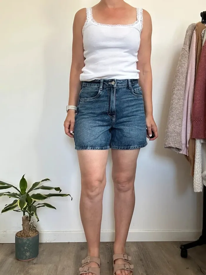 Pimkie Short en jean bleu brut – Taille 38 – Très bon état - photo numéro 2