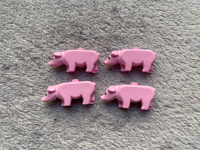 Lot de 4 cochons lego (pig) - photo numéro 4