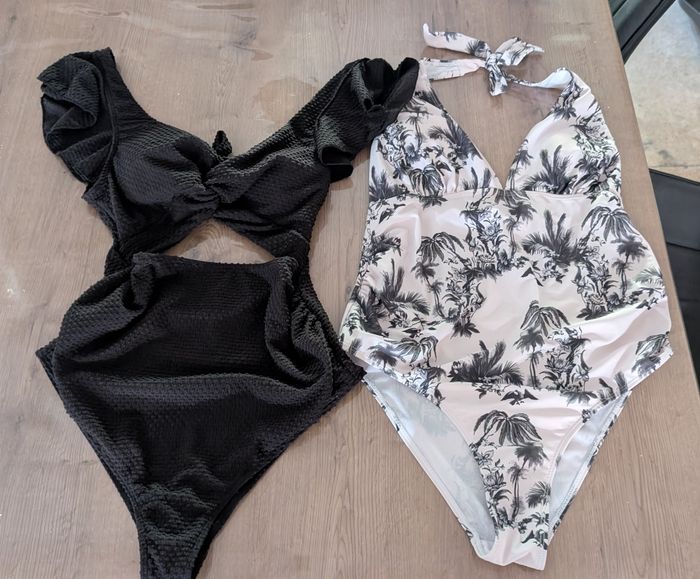 Lot 2 maillots 1 piece maternité