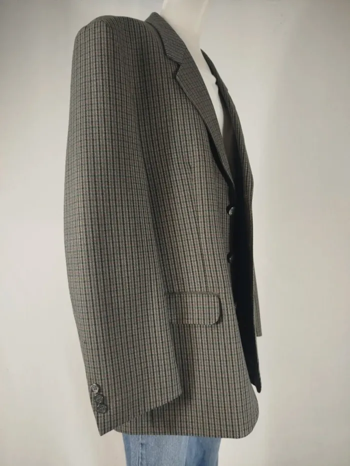 Veste costume - Blazer en Laine Homme Vintage Travelling x Ternyck Frères - Fabriqué en France - photo numéro 6