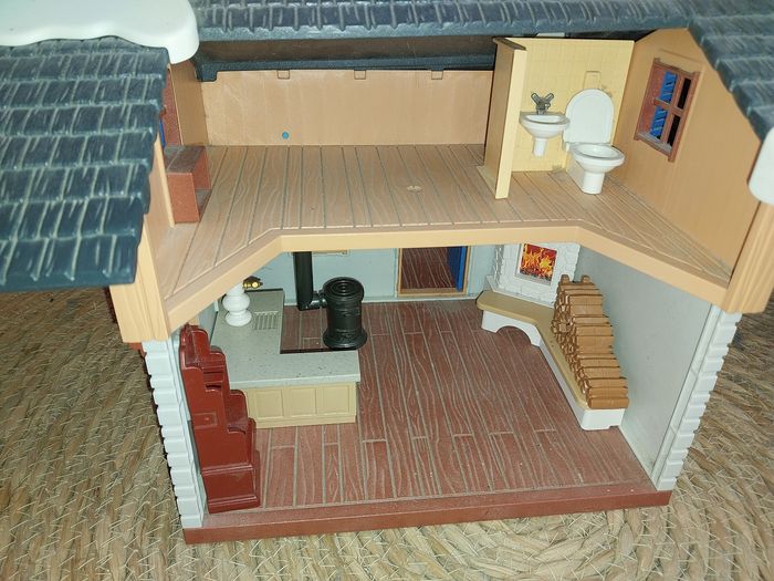 Chalet ski  +voiture playmobil - photo numéro 5