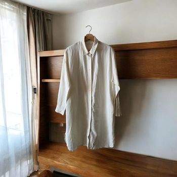 robe casual Uniqlo crème taille M