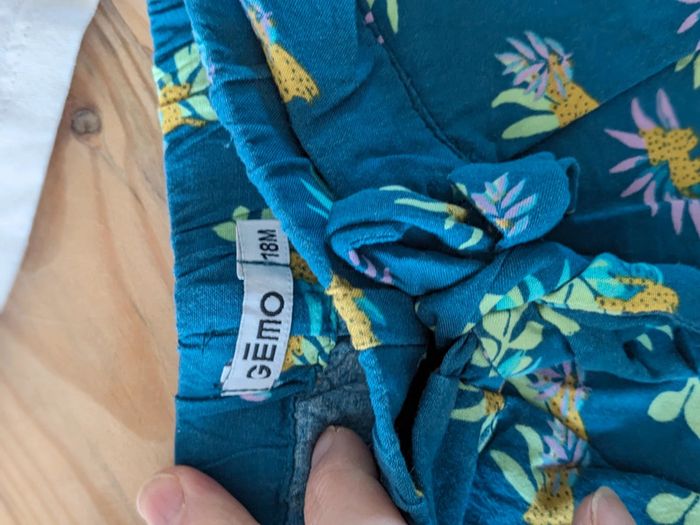 Ensemble printaniers short bebe 18mois - photo numéro 3