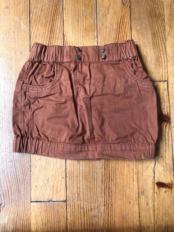 Jupe jean ocre