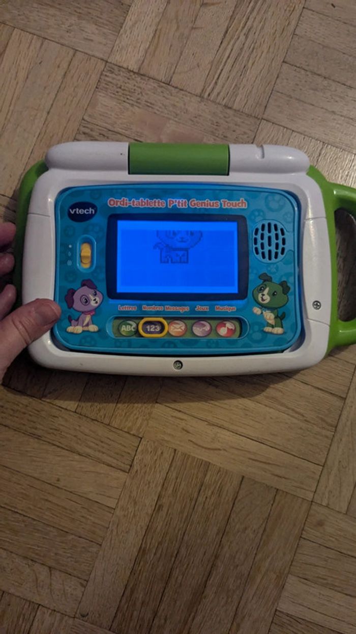 Ordi tablette vtech P'tit Genius Touch vert - ordinateur éducatif - photo numéro 4